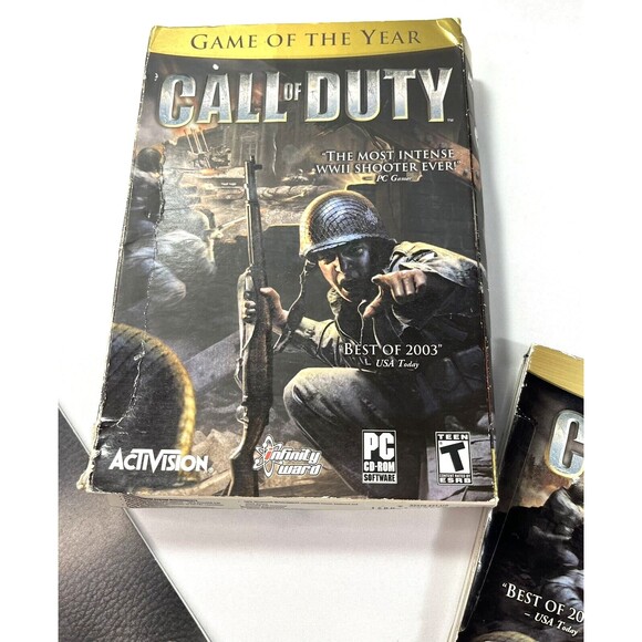Call of Duty PC 2003 Small Box Edition 2 Discs, Manual, Case & Box PC GAME - Picture 3 of 14